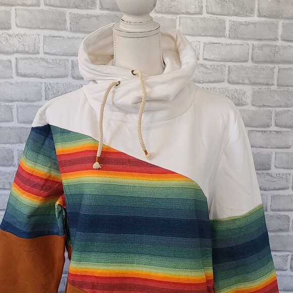 Ampersand Ave Single Hood Sweatshirt All Eyes On Hue Southwest NEW 3XL runs smal - Picture 1 of 8